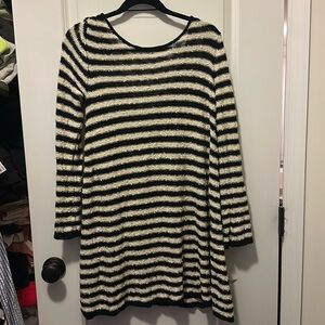 Free People black-and-white swimsuit cover-up dress